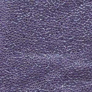 Size 11 Miyuki Delica Beads: Size 11 Delica Bead, Lined Crystal/Violet (5gms) SKU-DB250