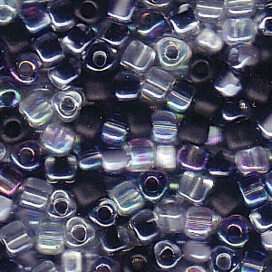 Size 8 Miyuki Tri Beads: Size 8 Tri Bead Mix, Pebblestone (10gms)