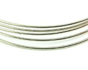 Memory Wire: Memory Wire, Bracelet, Nickel, 50mm Dia (20 Loops)