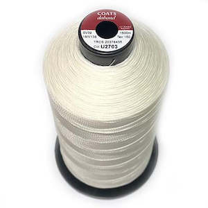 Bonded Polyester Thread: 0.3mm White Bonded Polyester Thread - 10m or 20m Packet
