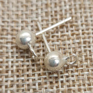 Sterling Silver Post with 5mm Ball