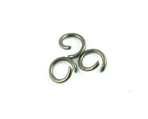 Jump Rings: Jump Ring, Black, 6mm, 19ga (5gms/60pcs)