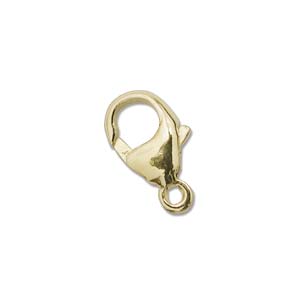 Sterling Silver Gold Filled Findings: 14kt Gold Filled Parrot Clasp, 12mm (1 Clasp)