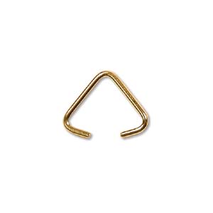 Bails Bell Caps: Bail Triangle, Gold, 7x8mm (20pc)