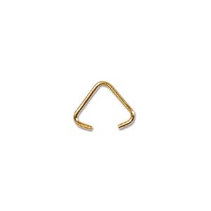Bails Bell Caps: Bail Triangle, Gold, 6x5mm (20pcs)
