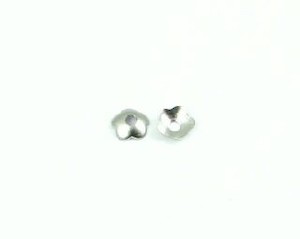 Bead Caps: Bead Cap, Nickel, 1x4mm (20 pcs)