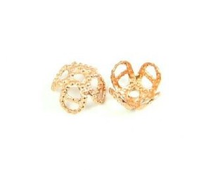 Bead Caps: Bead Cap, Copper, 4x7mm (20 pcs)