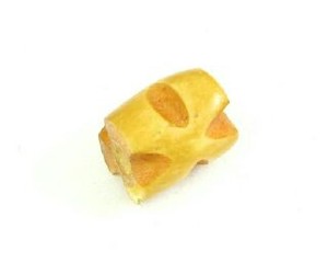 Bone Beads: Bone, Tube, Short 01, Tan, 11x7mm (20pcs)