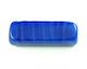 Indonesian Lampwork, Plain, Rectangle, Cobalt, 33x8mm (2pc)