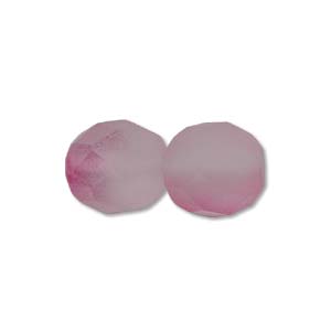 Faceted Czech Glass: Czech Glass Facet, Lilac Rose Matte (6 or 8mm)