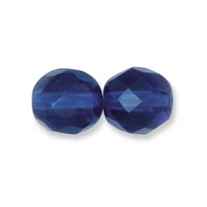 Faceted Czech Glass: Czech Glass Facet, Capri (6 or 8mm)