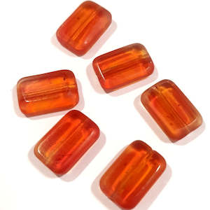 Pressed Czech Glass: Czech Glass, Pillow, Hyacinth, 12x8mm (10 pcs)