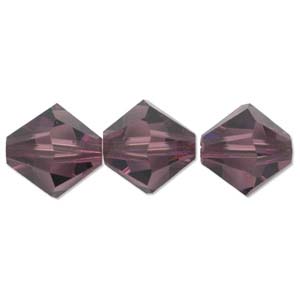 Swarovski Crystal: Swarovski Crystal, Amethyst, 8mm (5 pcs)