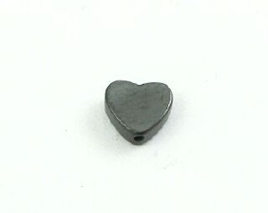 Hematite Stone: Hematite Stone, Heart, 6mm (10 pcs)