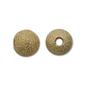 Metal Beads: Metal Bead, Star Dust, Gold, 8mm (10 pcs)