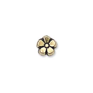 5mm Plastic Metallic Daisy, Gold (10 pcs)