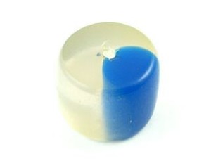 Resin Beads: Resin, Two Tone Barrel, Royal Blue, 15x22mm (10pc)