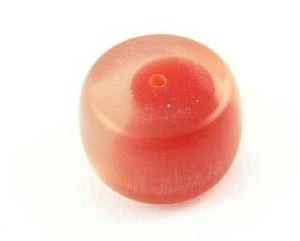 Resin Beads: Resin, Two Tone Barrel, Red, 15x22mm (10pc)