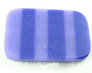 Resin Beads: Resin, Rectangle Stripe Width, Purple/Light Purple, 40x26mm (10pc)