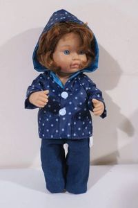 Products: Rain Jacket, blue, fits 30cm doll