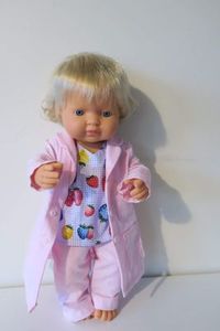 Products: Nurse/Vet uniform, strawberry print. purple background