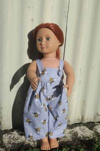 Products: Overalls, bumble bee, 46cm doll