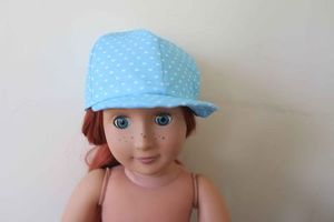 Products: cap, blue spots, 46cm dolls