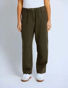 Jamie Barrel Pant - Moss