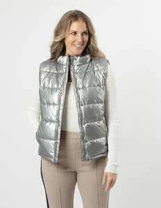 Jackets: STELLA ESSENTIALS Colton Puffer - Silver