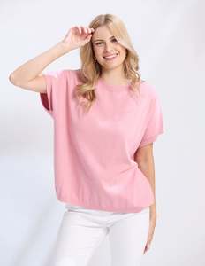 Knitwear: Gwen Tee - Pink
