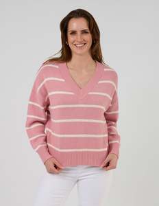 Joey Jumper - Blush Stripe