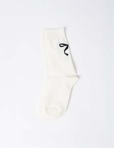Sock Bow - White