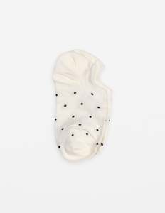Sock Dots - White and Black