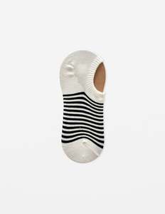 Socks Striped Black and White