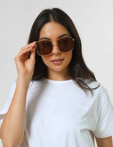 Sunglasses: Parker Sunglasses - Gold