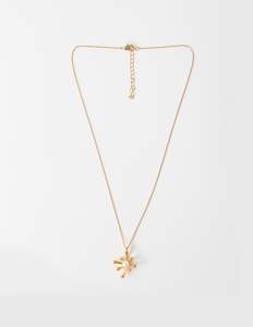 Necklaces: Necklace Flower Burst - Gold