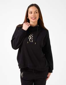 STELLA ESSENTIALS Hoodie Logo - Black