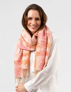 Scarf Tassels - Pink and Orange