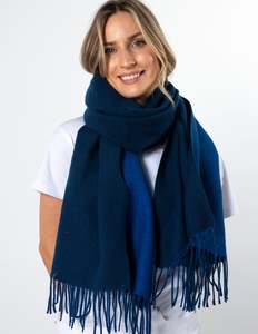 Scarves 1: Two Tone Scarf - Royal Blue