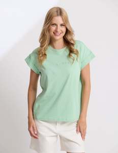 Cuff Tee - Snifter Green