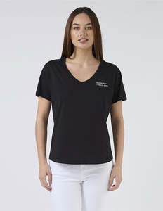 Sale Tees: Villa Tee - Black Champagne and French Fries