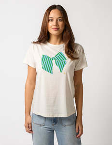 Sale Tees: Ace Tee - Off White Riveria Bow