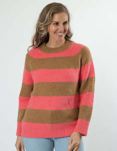 STELLA ESSENTIALS Layla Jumper - Bubblegum Stripe