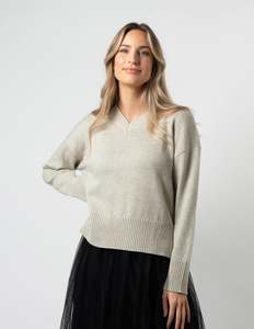 Sale Knitwear: Elliot Jumper - Bone