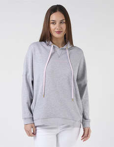 Sale Sweaters: Hoodie - Light Grey Angel wings