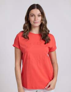 Soho Cuff Tee - Red Rotation