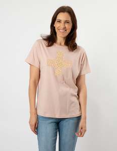 Tops: Ace Tee - Rose Bronze Safari Cross