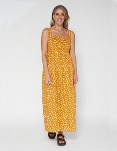 Primrose Dress - Peach Spot