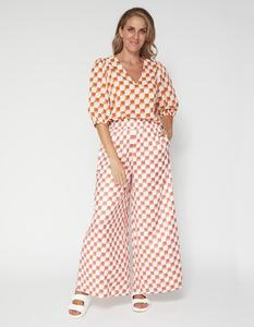 Pants: Holly Pants - Abstract Checks