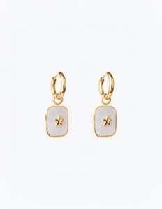 Jewellery: Earrings Pendent Mini Star - Gold